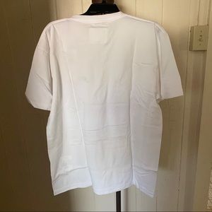 NEW SACAI x DR WOO sz 3 L White Logo Tshirt Rose